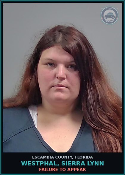 CCW arrest card for WESTPHAL, SIERRA LYNN in Escambia County: FAILURE TO APPEAR