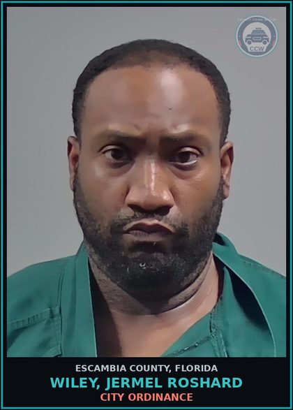 CCW arrest card for WILEY, JERMEL ROSHARD in Escambia County: CITY ORDINANCE
