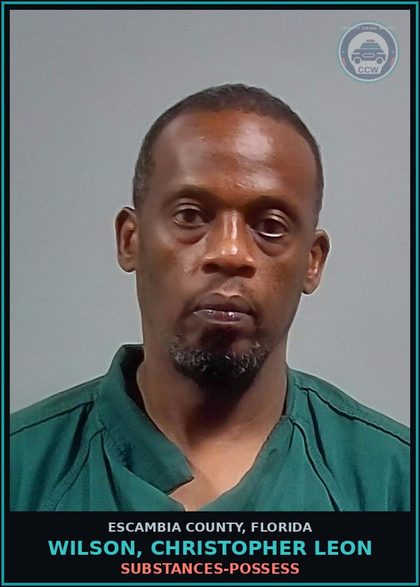 CCW arrest card for WILSON, CHRISTOPHER LEON in Escambia County: DRUGS-POSSESS