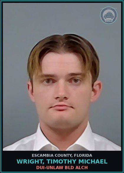 CCW arrest card for WRIGHT, TIMOTHY MICHAEL in Escambia County: FLEE/ELUDE POLICE