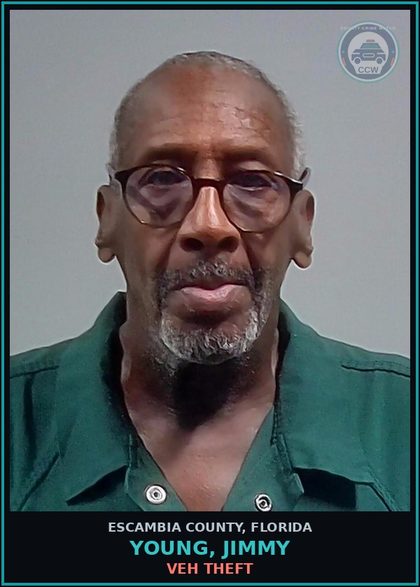 CCW arrest card for YOUNG, JIMMY in Escambia County: LARC