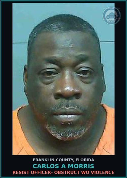 CCW arrest card for Carlos A Morris in Franklin County: COCAINE-POSSESS- POSSESS COCAINE