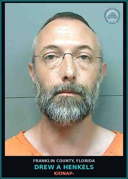 CCW arrest card for Drew A Henkels in Franklin County: KIDNAP-