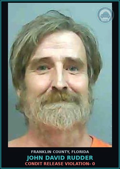 CCW arrest card for John David Rudder in Franklin County: CONDIT RELEASE VIOLATION- 0