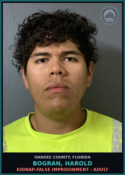CCW arrest card for Bogran, Harold in Hardee County: BURGL - WITH ASSAULT OR BATTERY