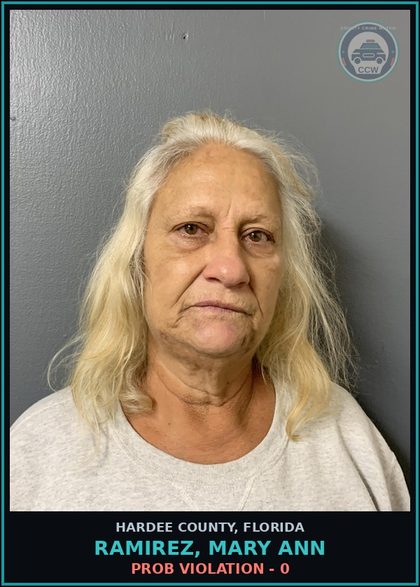 CCW arrest card for Ramirez, Mary Ann in Hardee County: PROB VIOLATION - 0