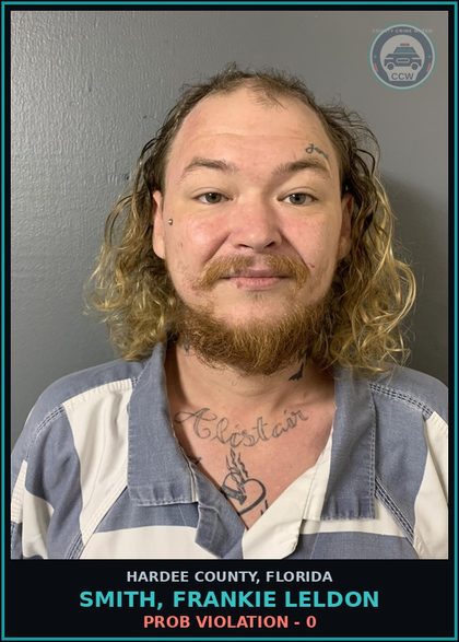 CCW arrest card for Smith, Frankie Leldon in Hardee County: PROB VIOLATION - 0