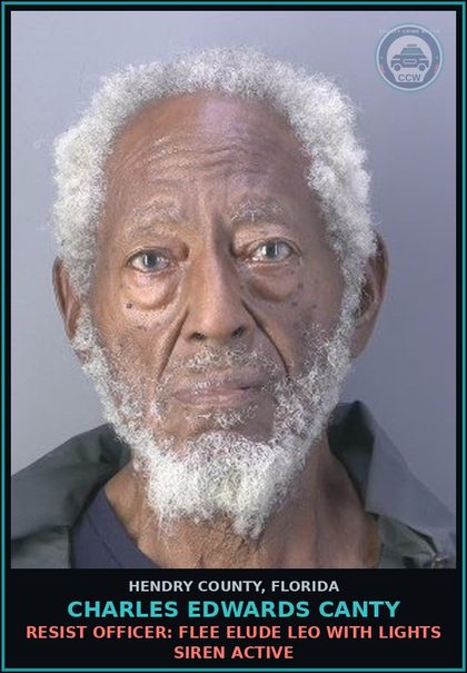 CCW arrest card for CHARLES EDWARDS CANTY in Hendry County: DRUG EQUIP-POSSESS: AND OR USE