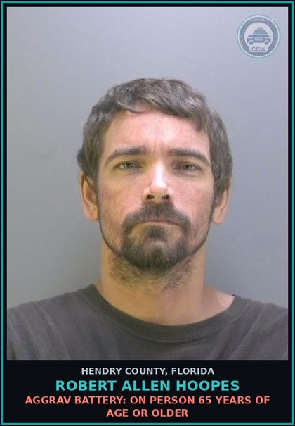 CCW arrest card for ROBERT ALLEN HOOPES in Hendry County: CONDIT RELEASE VIOLATION: VIOLATION OF CONDITION OF RELEASE