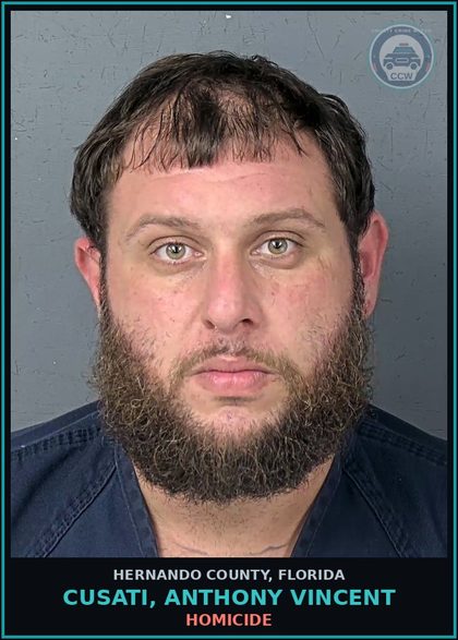 CCW arrest card for CUSATI, ANTHONY VINCENT in Hernando County: COCAINE-POSSESS