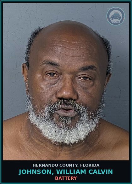 CCW arrest card for JOHNSON, WILLIAM CALVIN in Hernando County: CONTEMPT OF COURT