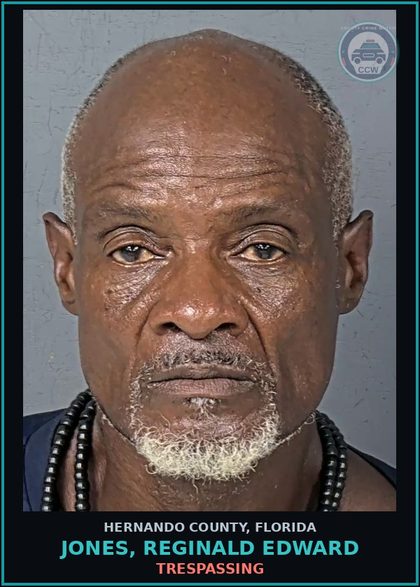 CCW arrest card for JONES, REGINALD EDWARD in Hernando County: LARC
