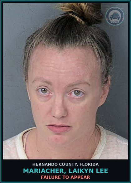 CCW arrest card for MARIACHER, LAIKYN LEE in Hernando County: FAILURE TO APPEAR