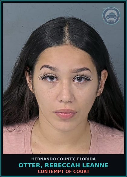 CCW arrest card for OTTER, REBECCAH LEANNE in Hernando County: CONTEMPT OF COURT