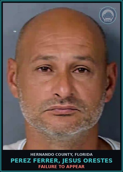 CCW arrest card for PEREZ FERRER, JESUS ORESTES in Hernando County: FAILURE TO APPEAR