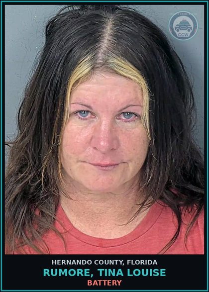CCW arrest card for RUMORE, TINA LOUISE in Hernando County: BATTERY