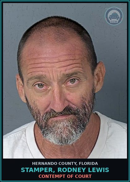 CCW arrest card for STAMPER, RODNEY LEWIS in Hernando County: CONTEMPT OF COURT