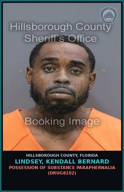 CCW arrest card for LINDSEY, KENDALL BERNARD in Hillsborough County: FLEEING AND ATTEMPTING TO ELUDE A POLICE OFFICER (TRAF3039)