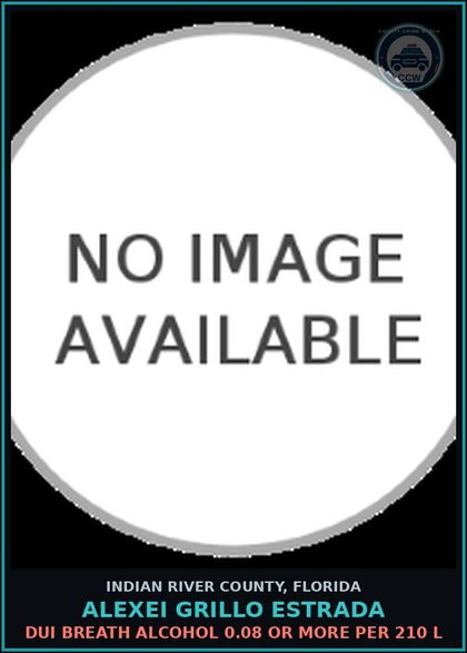 CCW arrest card for Alexei Grillo Estrada in Indian River County: DUI BREATH ALCOHOL 0.08 OR MORE PER 210 L