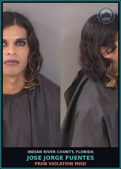CCW arrest card for Jose Jorge Fuentes in Indian River County: PROB VIOLATION MISD