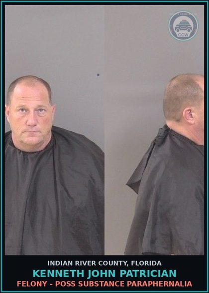 CCW arrest card for Kenneth John Patrician in Indian River County: EXPOSURE OF s3xual ORGANS 1ST OFFENSE