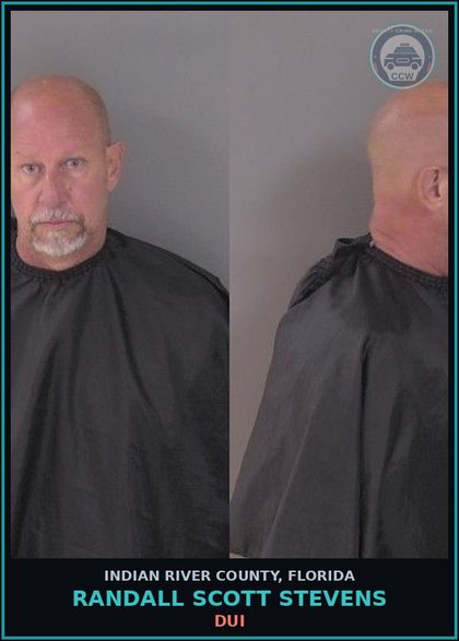 CCW arrest card for Randall Scott Stevens in Indian River County: DUI