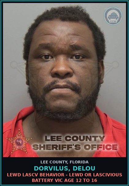 CCW arrest card for DORVILUS, DELOU in Lee County: FAMILY OFFENSE - DEPRIVE CUSTODY OF MINOR INCOMPETENT PERSON