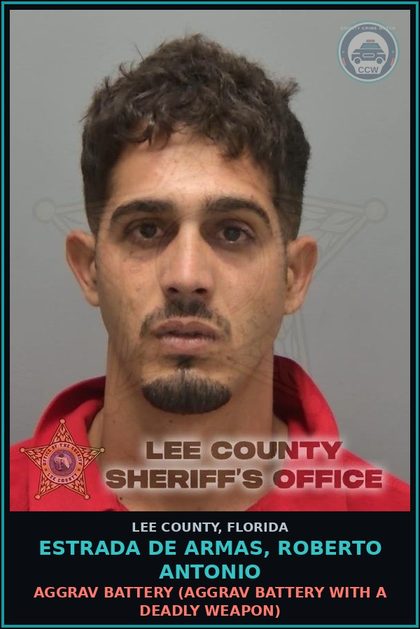 CCW arrest card for ESTRADA DE ARMAS, ROBERTO ANTONIO in Lee County: PUBLIC ORDER CRIMES  (CRIMINAL ATTEMPT FELONY THIRD RANKED LVL 3-10)