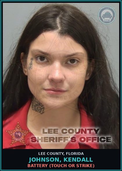 CCW arrest card for JOHNSON, KENDALL in Lee County: BATTERY  (TOUCH OR STRIKE)