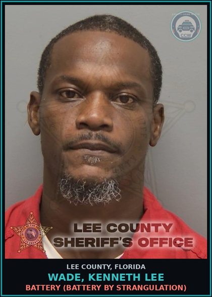 CCW arrest card for WADE, KENNETH LEE in Lee County: BATTERY  (BATTERY BY STRANGULATION)