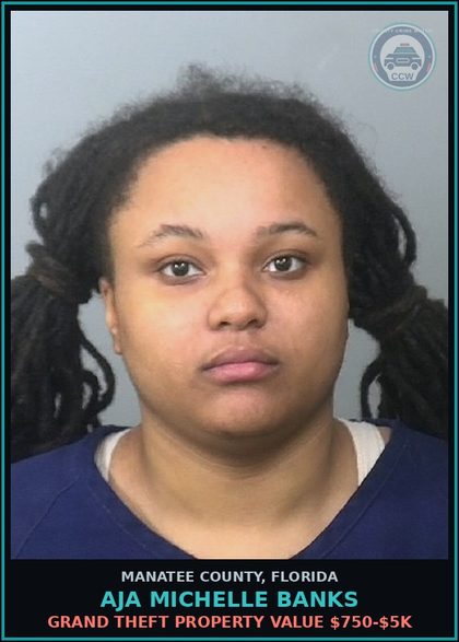 CCW arrest card for AJA MICHELLE BANKS in Manatee County: USE POSS ID OF ANOTHER PERSON WO CONSENT