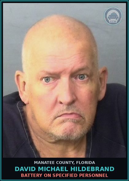 CCW arrest card for DAVID MICHAEL HILDEBRAND in Manatee County: BATTERY ON SPECIFIED PERSONNEL