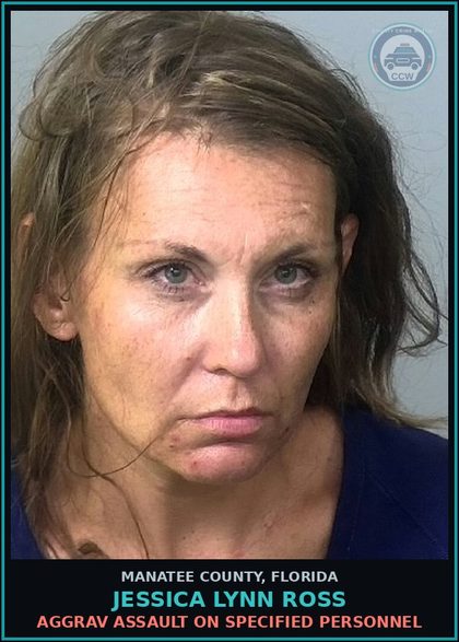 CCW arrest card for JESSICA LYNN ROSS in Manatee County: DUI INFLUENCE OF ALCOHOL OR DRUGS