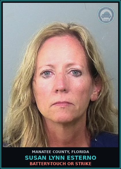 CCW arrest card for SUSAN LYNN ESTERNO in Manatee County: BATTERY-TOUCH OR STRIKE