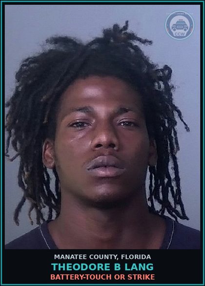 CCW arrest card for THEODORE B LANG in Manatee County: DRUG EQUIP-POSSESS AND OR USE