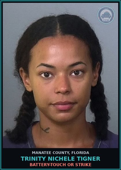 CCW arrest card for TRINITY NICHELE TIGNER in Manatee County: BATTERY-TOUCH OR STRIKE