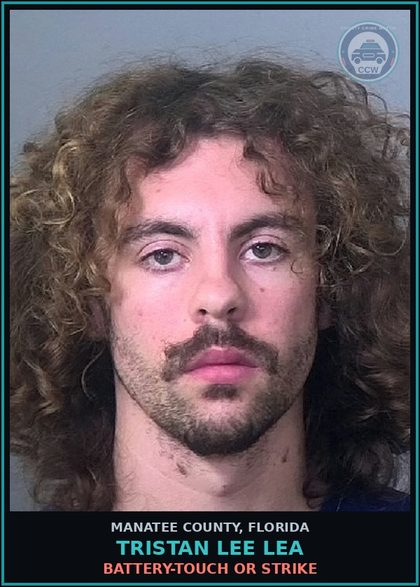 CCW arrest card for TRISTAN LEE LEA in Manatee County: BATTERY-TOUCH OR STRIKE