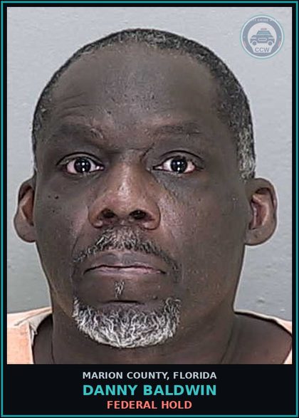 CCW arrest card for DANNY BALDWIN in Marion County: FEDERAL HOLD