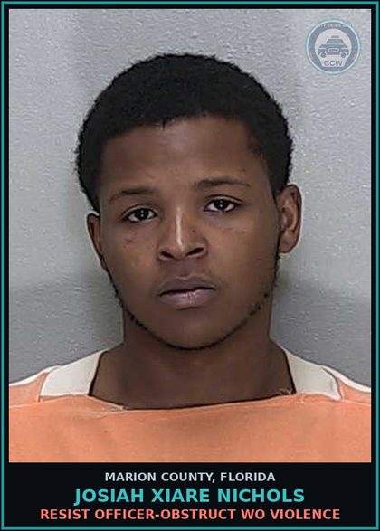CCW arrest card for JOSIAH XIARE NICHOLS in Marion County: CONTEMPT OF COURT-VIOL INJUNCTION PROTECTION DOMESTIC VIOLENCE