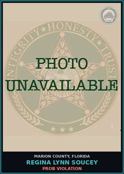 CCW arrest card for REGINA LYNN SOUCEY in Marion County: PROB VIOLATION