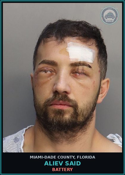 CCW arrest card for ALIEV SAID in Miami-Dade County: DEADLY MISSILE/THROW