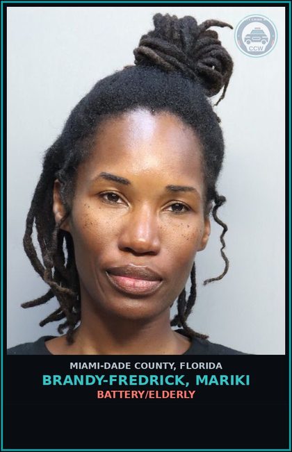 CCW arrest card for BRANDY-FREDRICK, MARIKI in Miami-Dade County: BATTERY/ELDERLY
