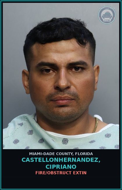 CCW arrest card for CASTELLONHERNANDEZ, CIPRIANO in Miami-Dade County: CRIM MIS/1000+