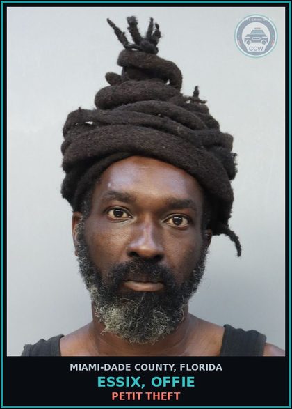 CCW arrest card for ESSIX, OFFIE in Miami-Dade County: PETIT THEFT