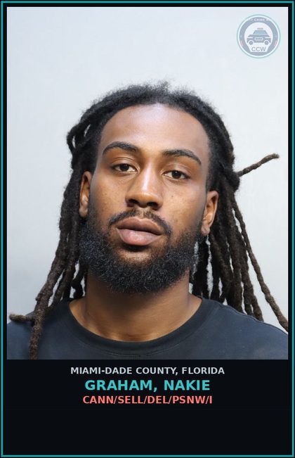 CCW arrest card for GRAHAM, NAKIE in Miami-Dade County: CANN/SELL/DEL/PSNW/I