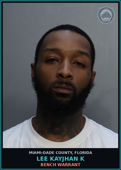 CCW arrest card for LEE KAYJHAN  K in Miami-Dade County: BENCH WARRANT