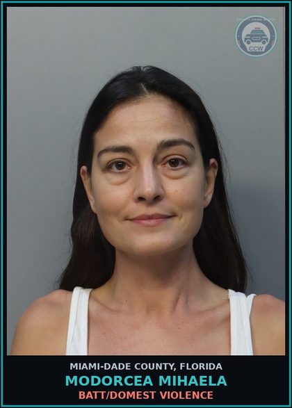CCW arrest card for MODORCEA MIHAELA in Miami-Dade County: BATT/DOMEST VIOLENCE