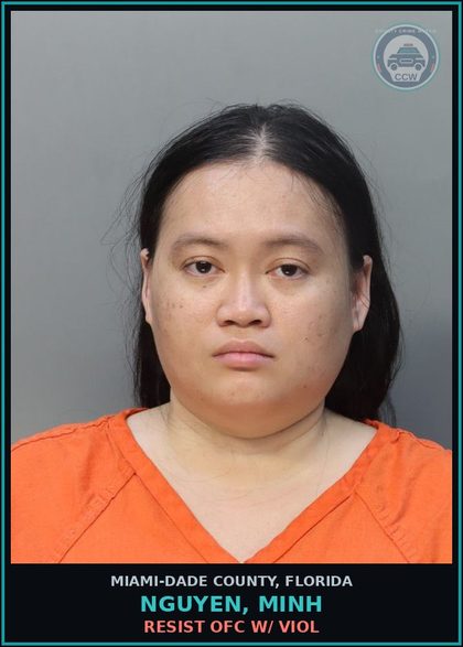 CCW arrest card for NGUYEN, MINH in Miami-Dade County: BTRY/FIRE/COR