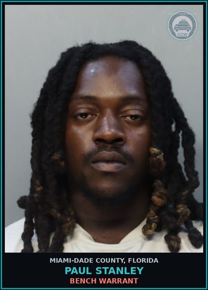 CCW arrest card for PAUL STANLEY in Miami-Dade County: BENCH WARRANT