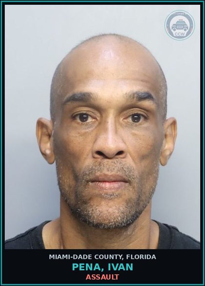 CCW arrest card for PENA, IVAN in Miami-Dade County: ASSAULT